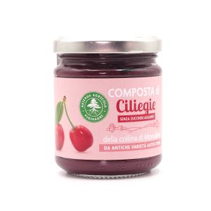 Composta di ciliegie senza zucchero della Collina di Moncalieri - 180 g
